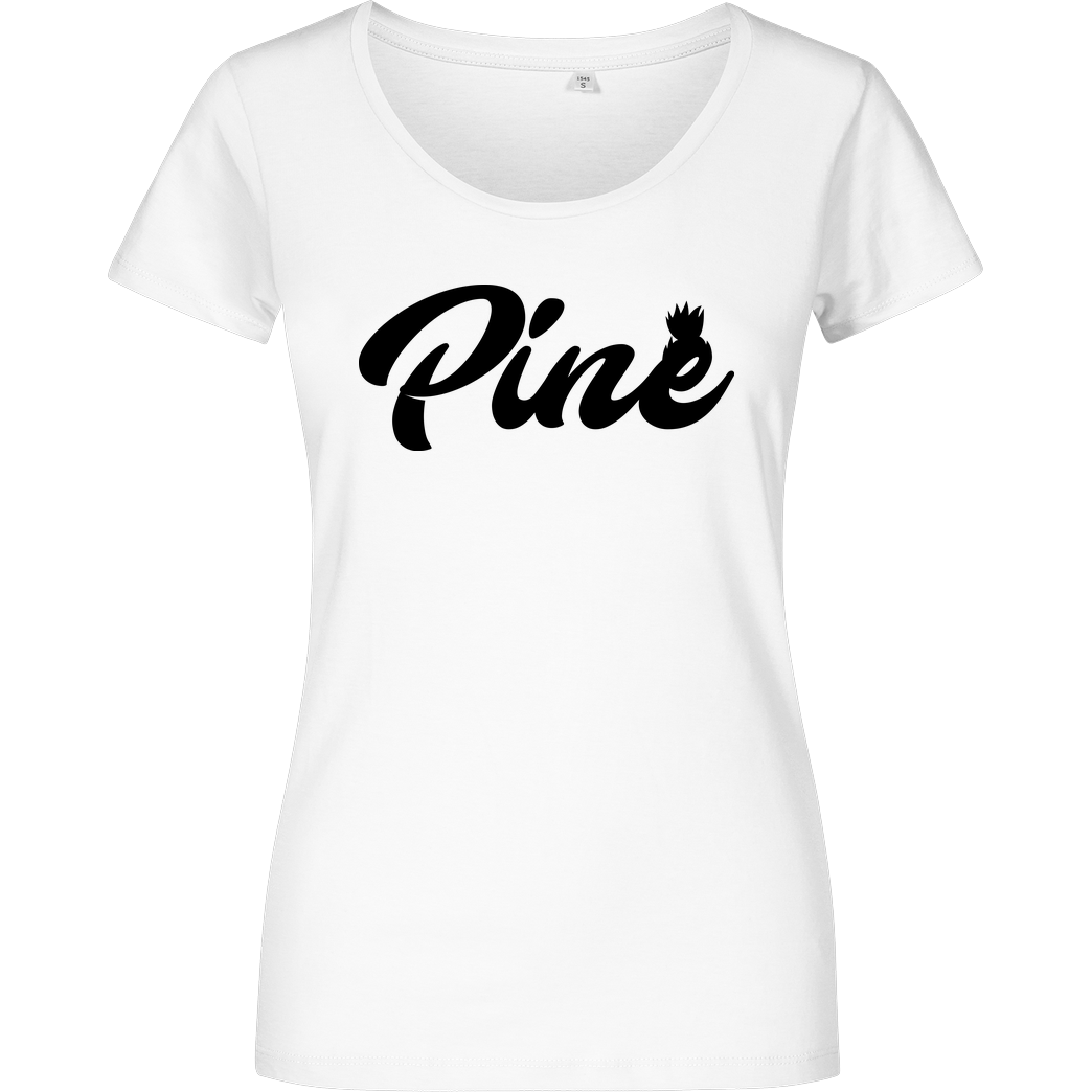 Pine Pine - Logo T-Shirt Girlshirt weiss