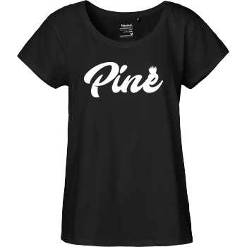 Pine - Logo Fairtrade Loose Fit Girlie - black