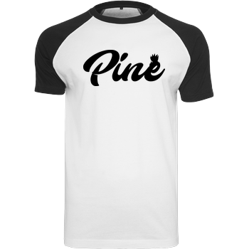 Pine - Logo Raglan Tee white