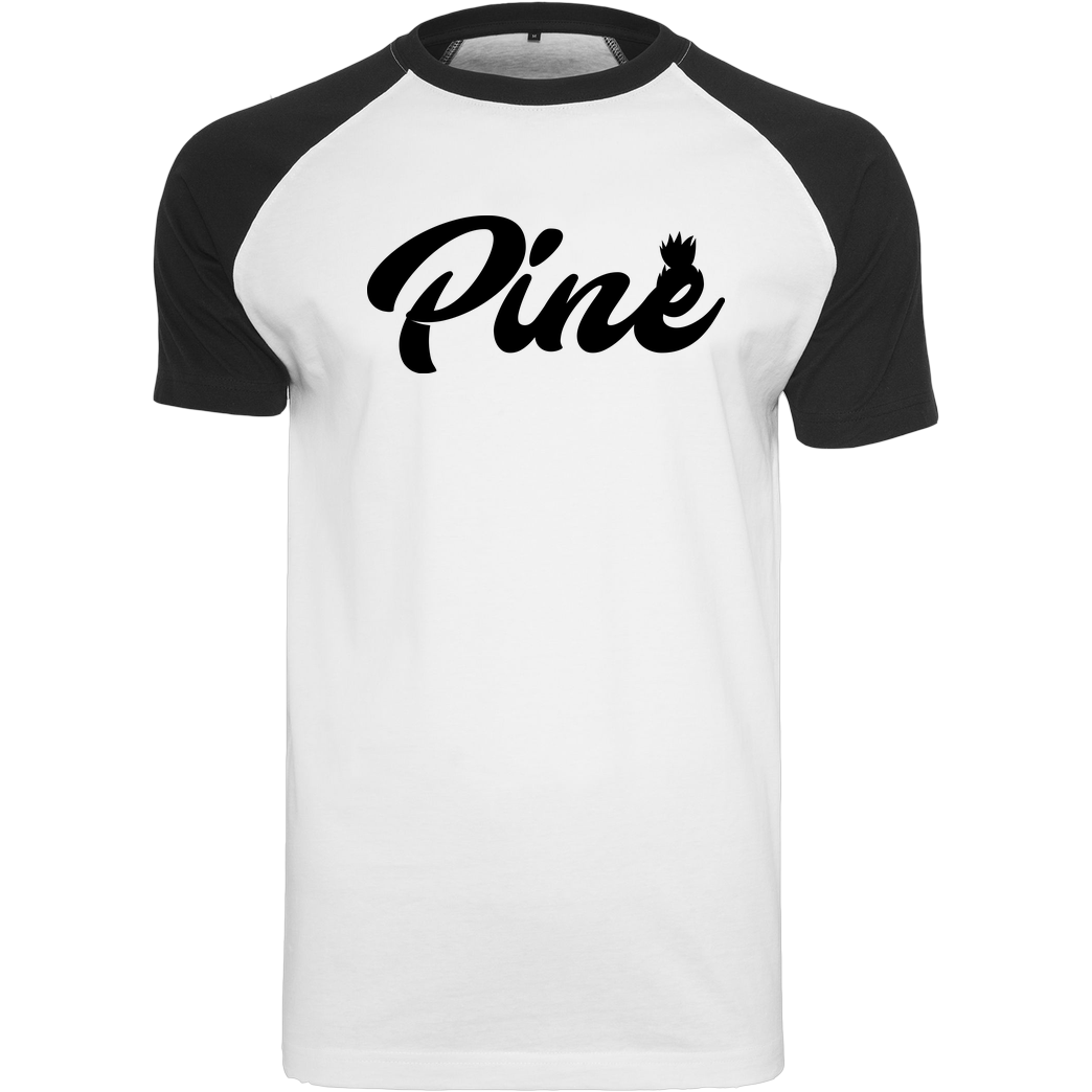 Pine Pine - Logo T-Shirt Raglan Tee white
