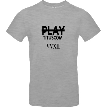 playtituscom playtituscom - VVXII T-Shirt B&C EXACT 190 - heather grey