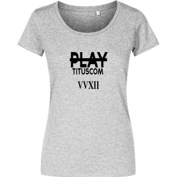 playtituscom playtituscom - VVXII T-Shirt Girlshirt heather grey