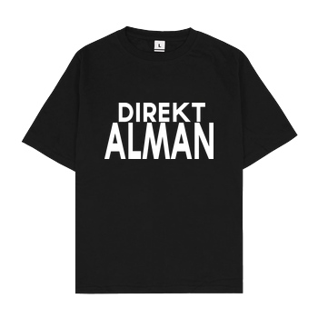 playtituscom playtituscom - Direkt Alman T-Shirt Oversize T-Shirt - Black