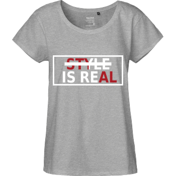 playtituscom - Style is Real Fairtrade Loose Fit Girlie - heather grey