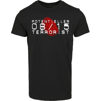 Potentieller 08/15 Terrorist House Brand T-Shirt - Black