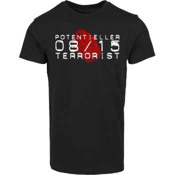 None Potentieller 08/15 Terrorist T-Shirt House Brand T-Shirt - Black