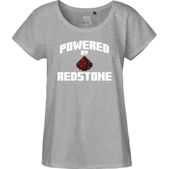 Powered by Redstone Fairtrade Loose Fit Girlie - heather grey