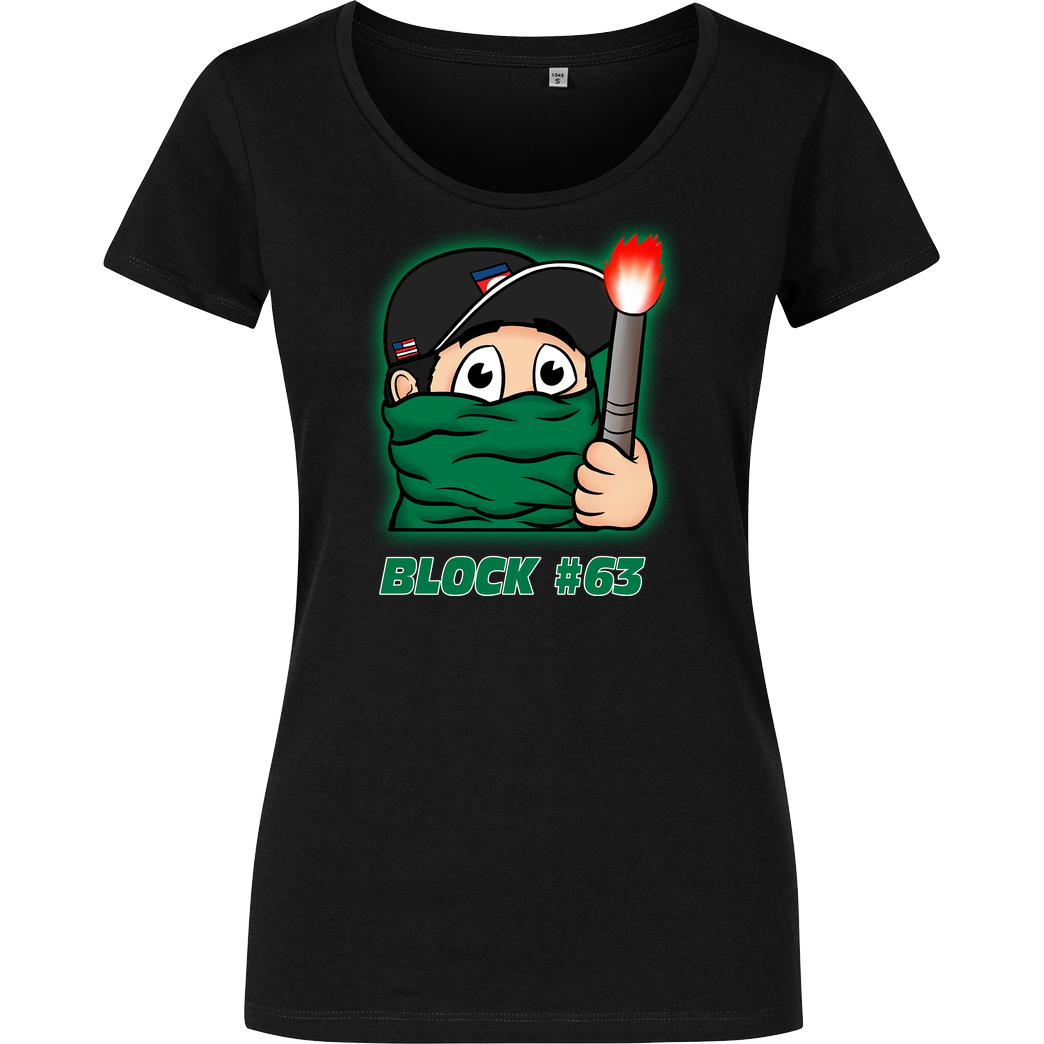 Powie Powie - Block 63 T-Shirt Girlshirt schwarz