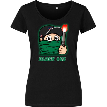 Powie Powie - Block 63 T-Shirt Girlshirt schwarz