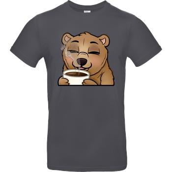 Powie Powie - Kaffee T-Shirt B&C EXACT 190 - Dark Grey