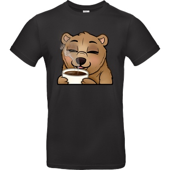 Powie Powie - Kaffee T-Shirt B&C EXACT 190 - Black