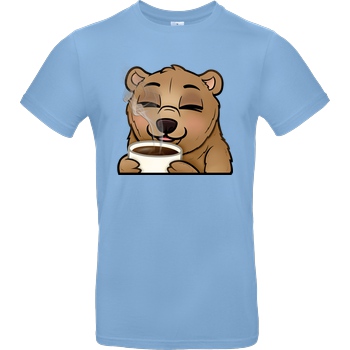 Powie Powie - Kaffee T-Shirt B&C EXACT 190 - Sky Blue
