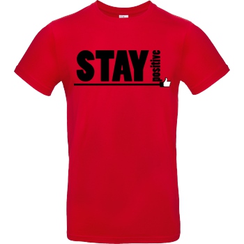 powrotTV powrotTV - stay positive T-Shirt B&C EXACT 190 - Red