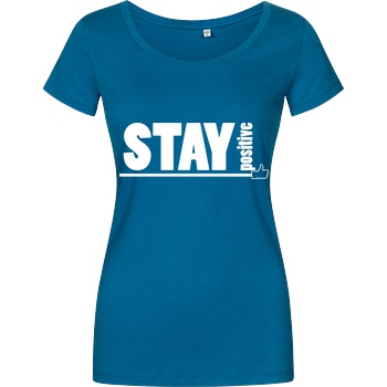 powrotTV powrotTV - stay positive T-Shirt Girlshirt petrol