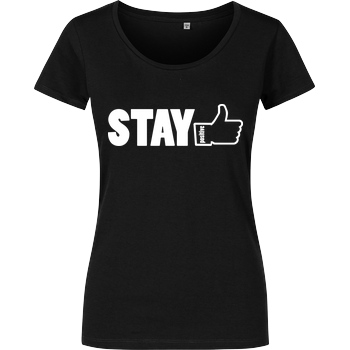 powrotTV powrotTV - stay positive T-Shirt Girlshirt schwarz
