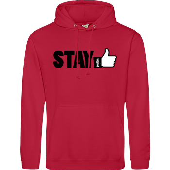 powrotTV - stay positive JH Hoodie - red