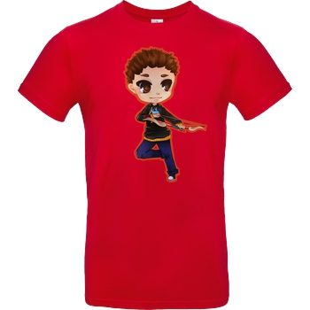 Poxari Poxari - Chibi mit Bogen T-Shirt B&C EXACT 190 - Red