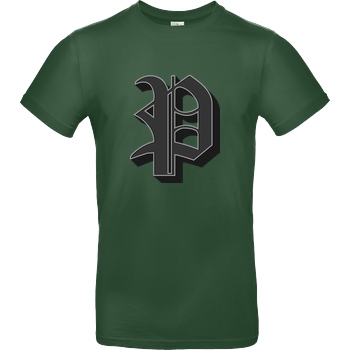 Poxari Poxari - Logo T-Shirt B&C EXACT 190 -  Bottle Green