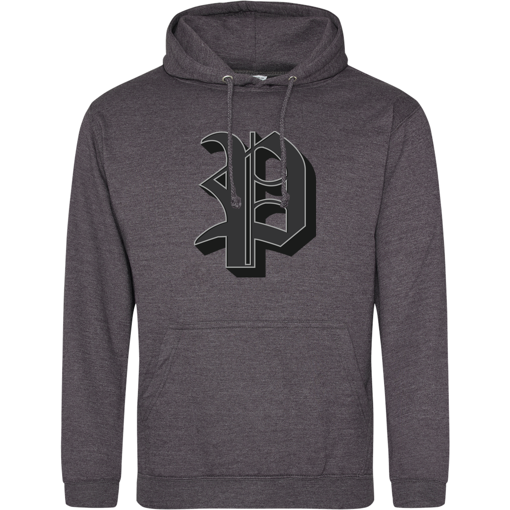 Poxari Poxari - Logo Sweatshirt JH Hoodie - Dark heather grey