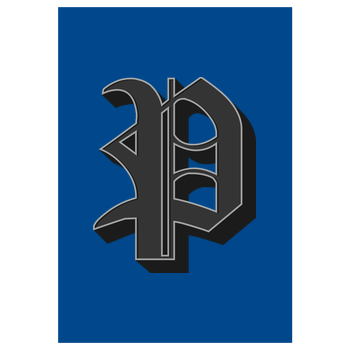 Poxari - Logo Art Print blue