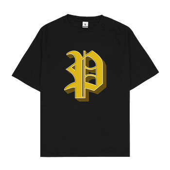 Poxari - Logo Oversize T-Shirt - Black