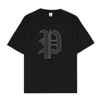 Poxari - Logo Oversize T-Shirt - Black