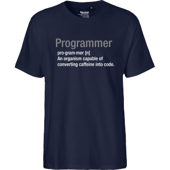 Programmer Fairtrade T-Shirt - navy