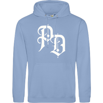 Puffreis Daddy - Front - PD-Logo - Back Mask JH Hoodie - sky blue