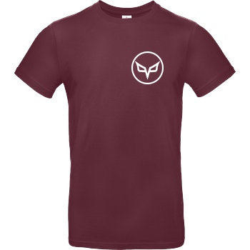 PvP PVP - Circle Logo Small T-Shirt B&C EXACT 190 - Burgundy