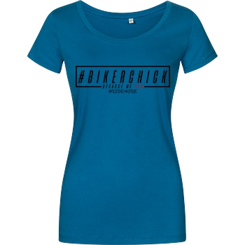 Ride-More Ridemore - #BikerChick T-Shirt Girlshirt petrol