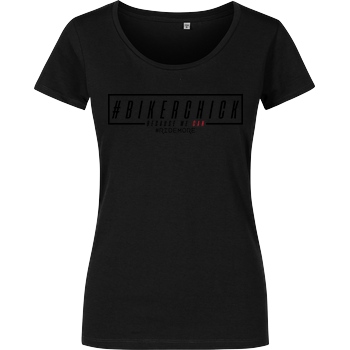 Ride-More Ridemore - #BikerChick T-Shirt Girlshirt schwarz