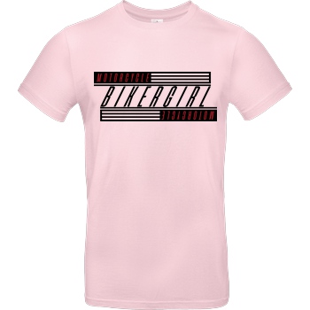 Ride-More Ridemore - BikerGirl T-Shirt B&C EXACT 190 - Light Pink