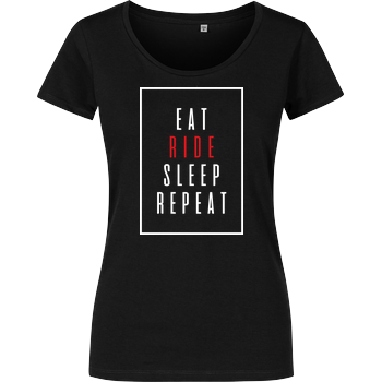 Ridemore - Eat Sleep Girlshirt schwarz