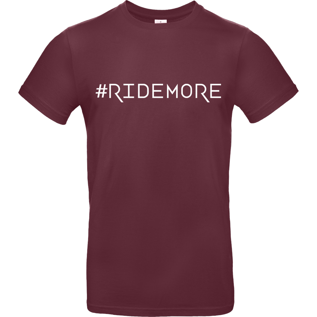 Ride-More Ridemore - #Ridemore T-Shirt B&C EXACT 190 - Burgundy