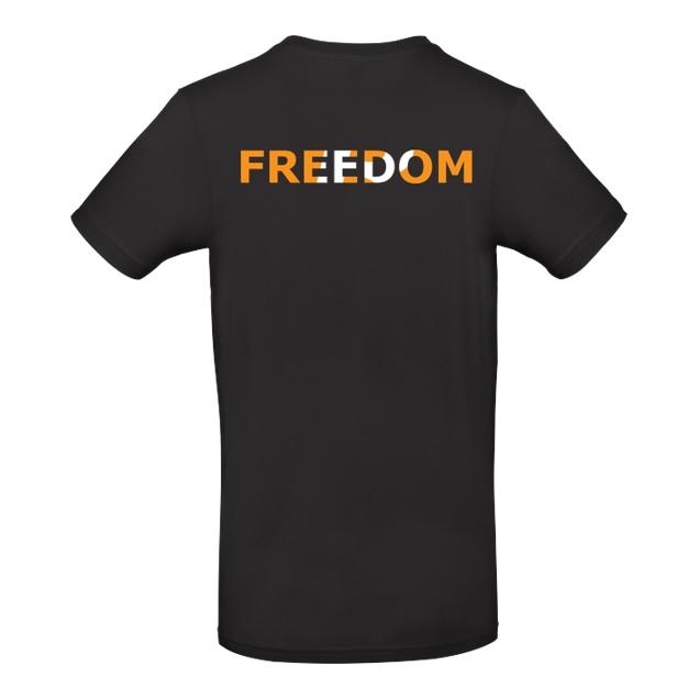 RobynHD - Robyn HD - Freedom BTC - T-Shirt - B&C EXACT 190 - Black