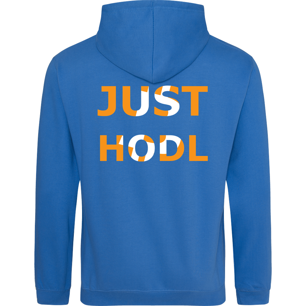 RobynHD Robyn HD - Just Hodl Bitcoin Sweatshirt JH Hoodie - Sapphire Blue