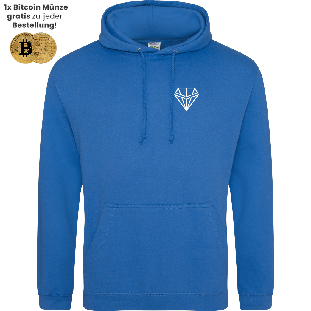 RobynHD Robyn HD - Just Hodl Bitcoin Sweatshirt JH Hoodie - Sapphire Blue