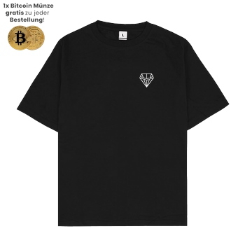 RobynHD Robyn HD -  Simple One - Logo gestickt T-Shirt Oversize T-Shirt - Black