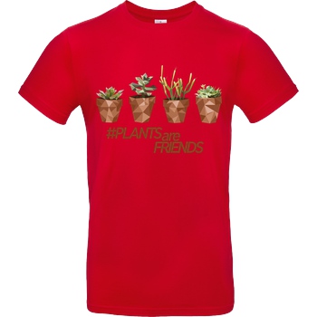 scallysche Scallysche - Plants Pots T-Shirt B&C EXACT 190 - Red