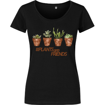 Scallysche - Plants Pots Girlshirt schwarz