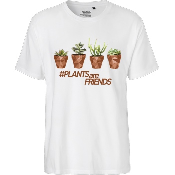 scallysche Scallysche - Plants Pots T-Shirt Fairtrade T-Shirt - white