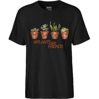 scallysche Scallysche - Plants Pots T-Shirt Fairtrade T-Shirt - black