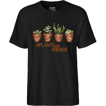Scallysche - Plants Pots Fairtrade T-Shirt - black