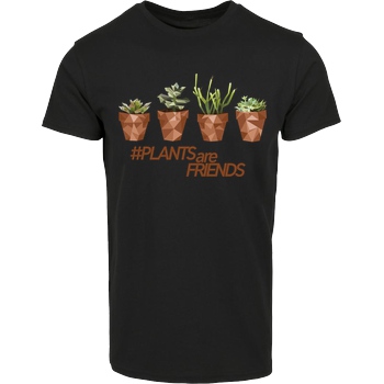 scallysche Scallysche - Plants Pots T-Shirt House Brand T-Shirt - Black