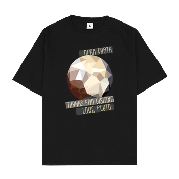 Scallysche - Pluto Oversize T-Shirt - Black