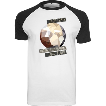 scallysche Scallysche - Pluto T-Shirt Raglan Tee white