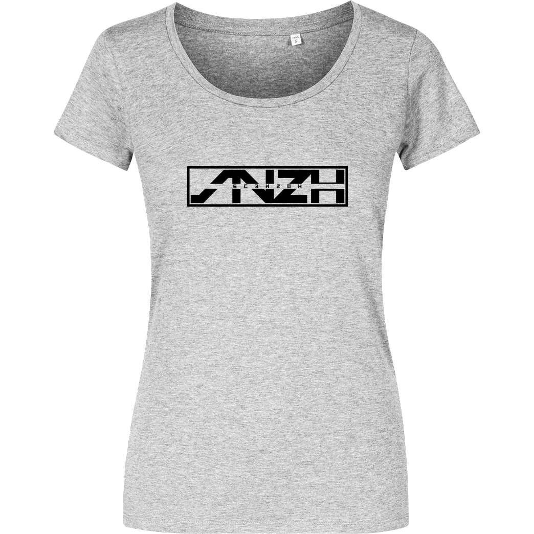 Scenzah Scenzah - Logo T-Shirt Girlshirt heather grey
