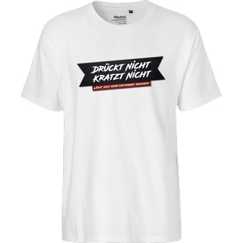 schmittywersonst schmittywersonst - Drückt nicht, kratzt nicht reloaded T-Shirt Fairtrade T-Shirt - white