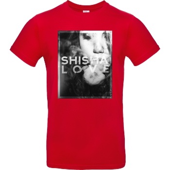 schmittywersonst schmittywersonst - Love Shisha T-Shirt B&C EXACT 190 - Red