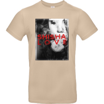 schmittywersonst schmittywersonst - Love Shisha T-Shirt B&C EXACT 190 - Sand